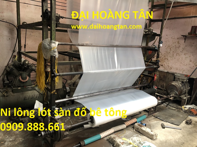 nilon lót sàn đổ bê tông