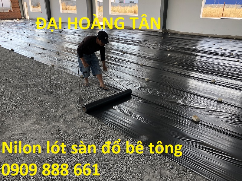 Nilon lót sàn đổ bê tông